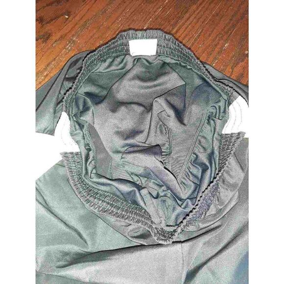 Small 4/6 Danskin Now Running Shorts with Liner Grey White Yellow - Picture 4 of 4